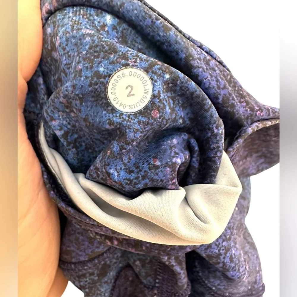 Lululemon Fast and Free Tight Nulux Polar Lights Blue Multi Galaxy leggings - Picture 6 of 7